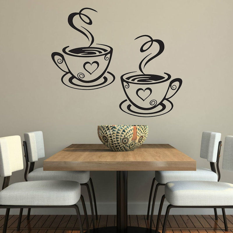 Coffee Cups Wall Sticker