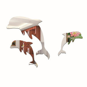 Dolphin Mirror Decal